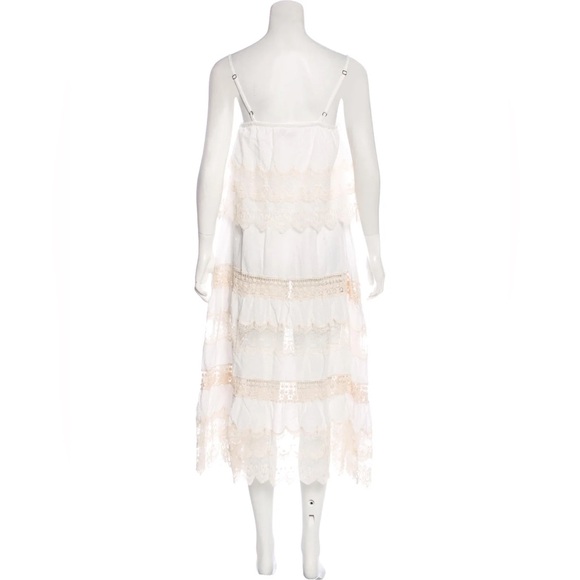 ANTHROPOLOGIE Mes Desmoiselles Crochet boho Lace Midi Dress PISTIL 38 M - Picture 12 of 13